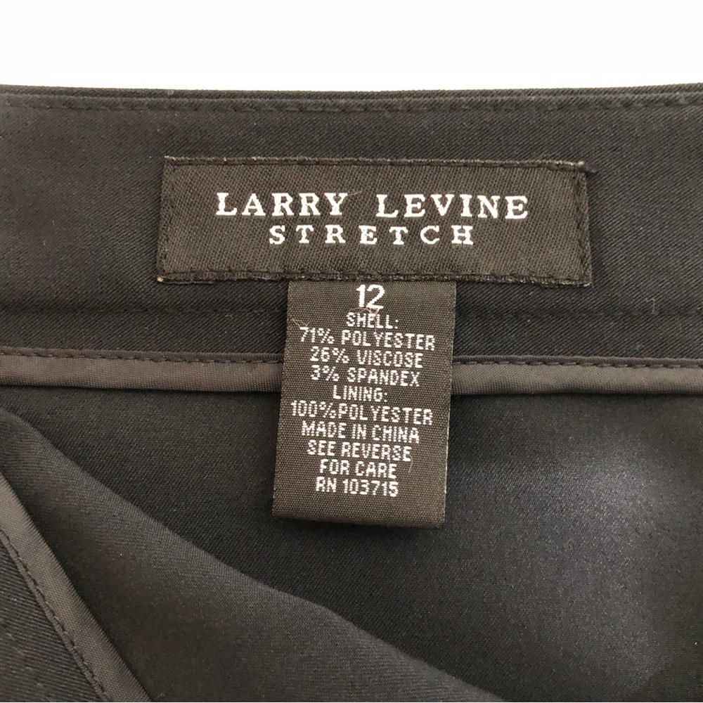 Larry Levine Stretch Tiered Black Skirt, Sz 12 - Picture 10 of 12